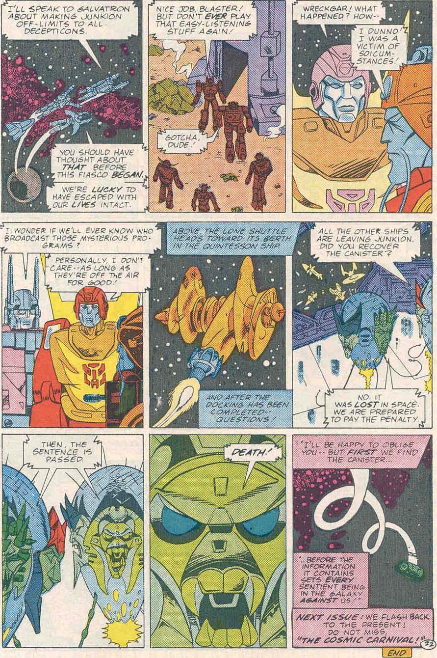 Read online The Transformers (1984) comic -  Issue #43 - 23