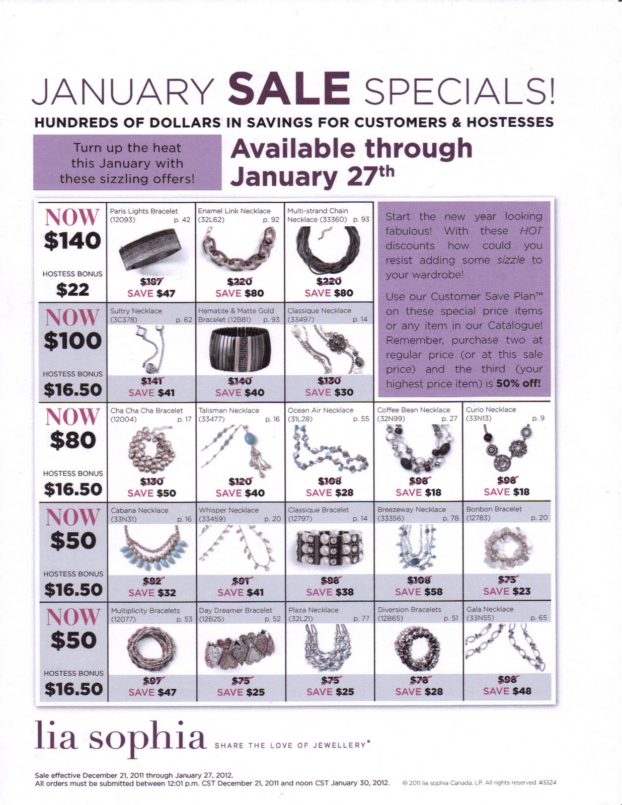 Carla's lia sophia Jewellery 01/05/12