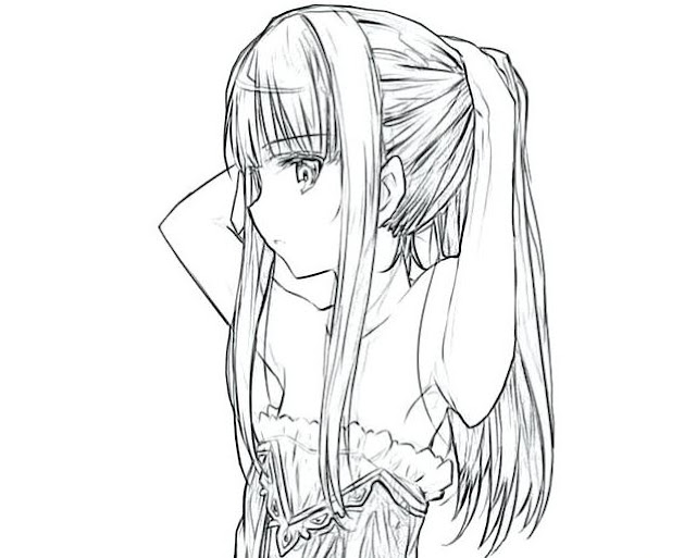 gambar mewarnai anime korea lucu