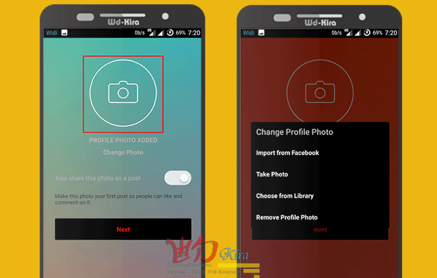 wd-kira, Cara membuat akun instagram pada smartphone android, windows phone dan IOS, cara membuat instagram memnggunakan hape, cara membuat akun instagram menggunakan ponsel, cara daftar instagram mudah dan cepat