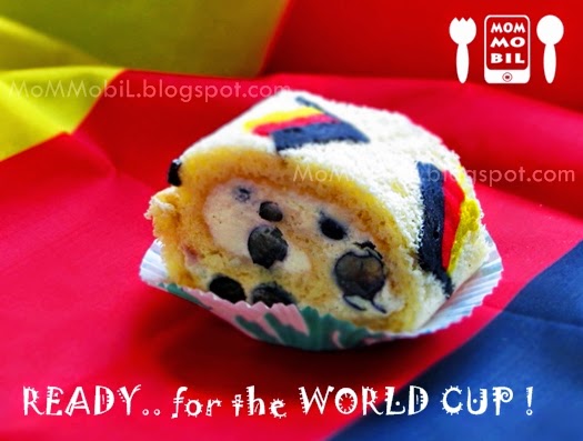 MoMMobiL: Backen zur Fussball-WM - Deutschland Biskuitrolle mit Sahne ...