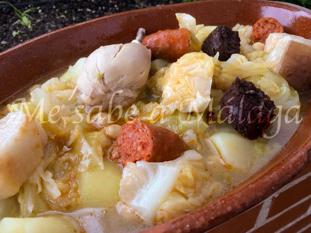 receta malagueña olla coles Málaga