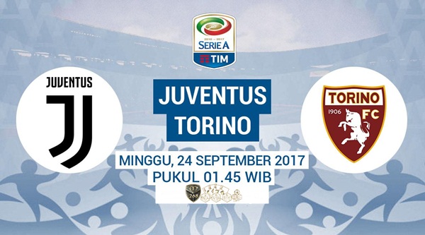 Prediksi Bola : Juventus Vs Torino , Minggu 24 September 2017 Pukul 01.45 WIB