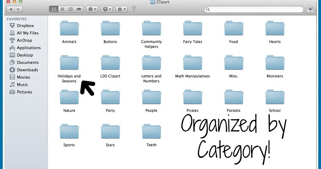 Crazy Daze in First Grade: Organized Clip Art!