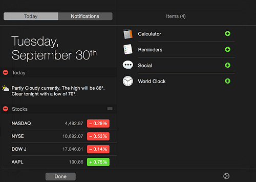 Optimize Notification Center if your Mac runs slow after macOS Sierra upgrade -2 Optimize Notification Center if your Mac runs slow after macOS Sierra upgrade -2