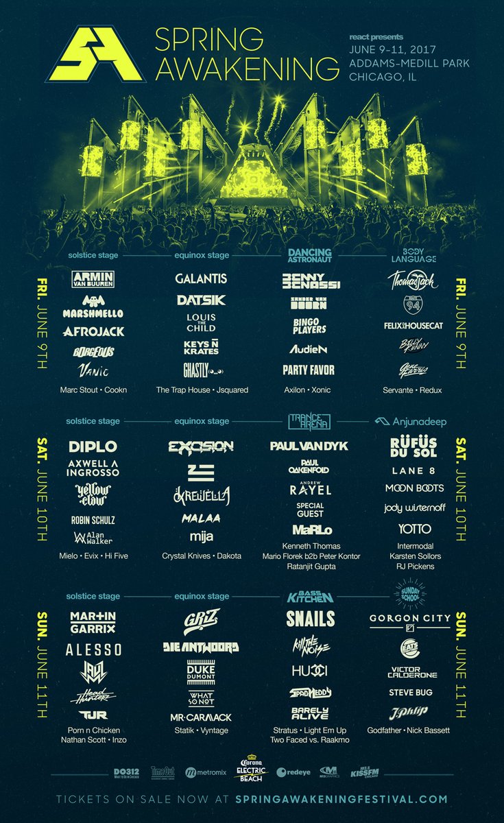 Spring Awakening 2017 LineUp WikiEDM