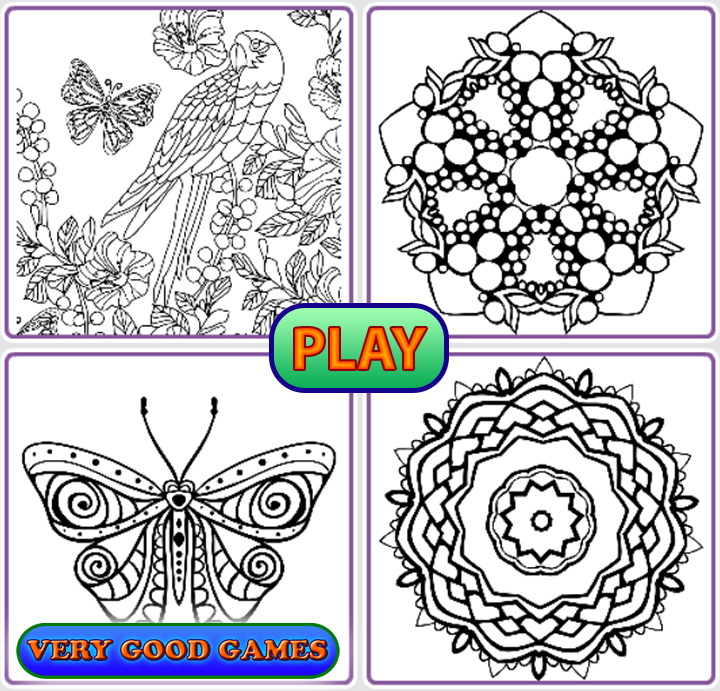 Mandala coloring book online