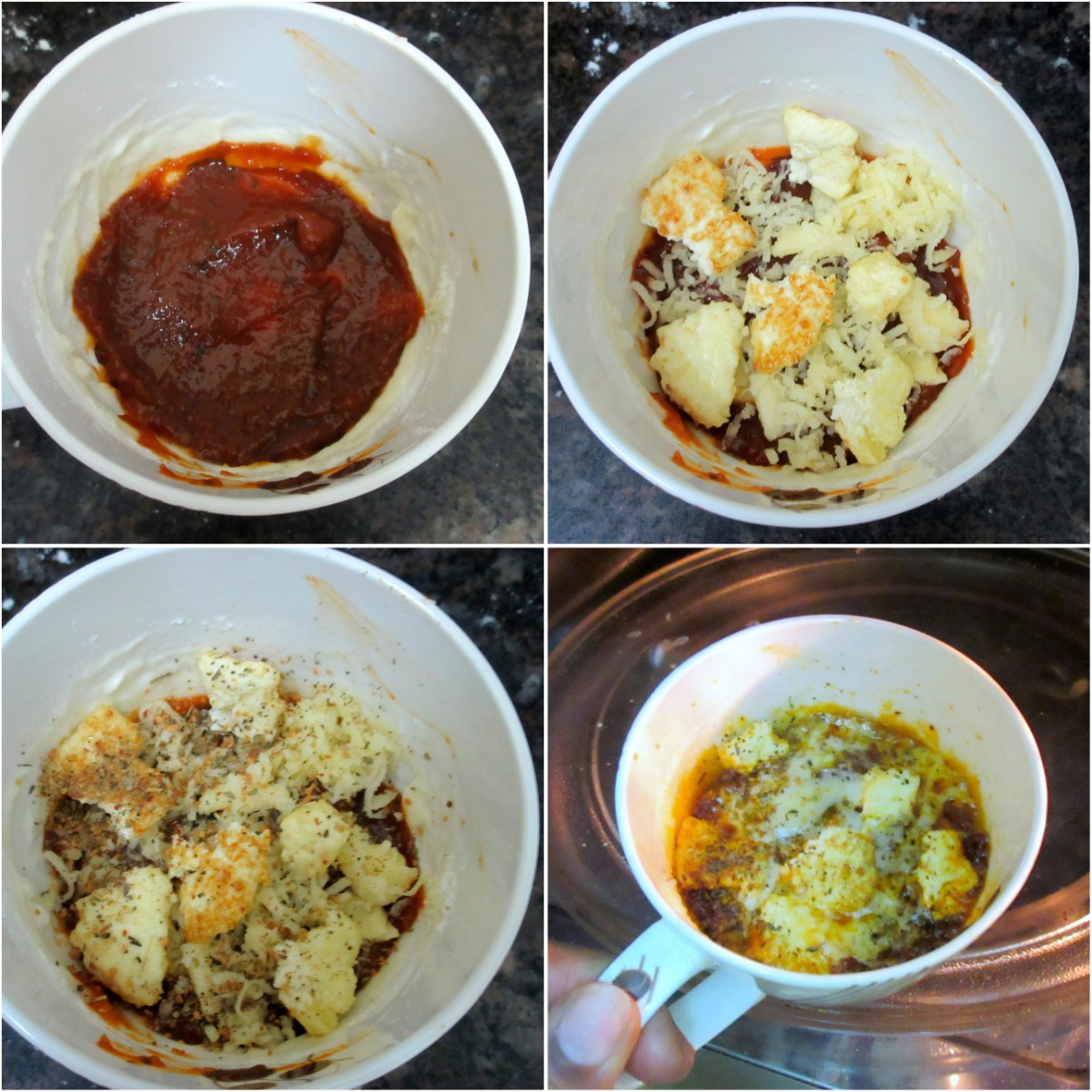 Mug Pizza How to make Microwave Mug Pizza