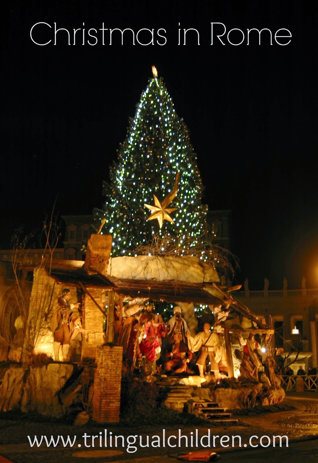 Presepio - nativity scene Rome Italy