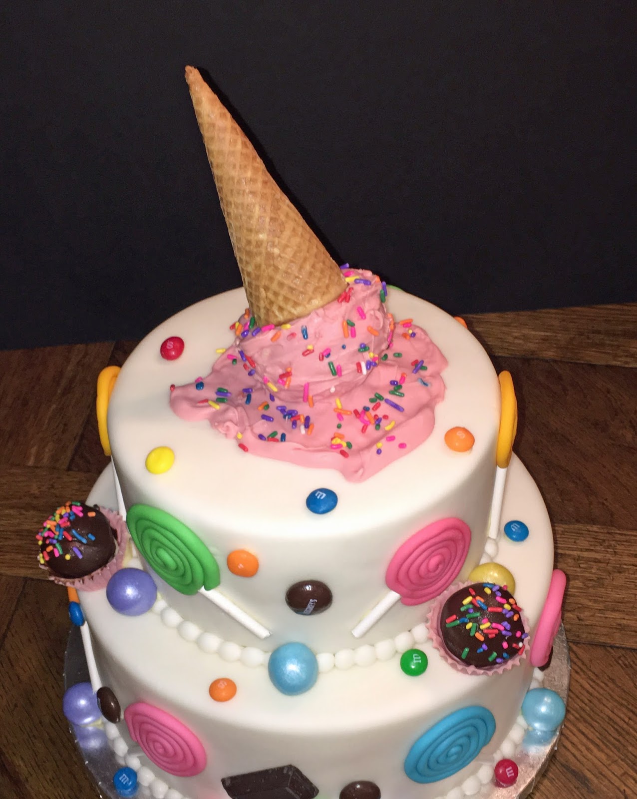 The Bake More: Melting Ice Cream Cone Cake