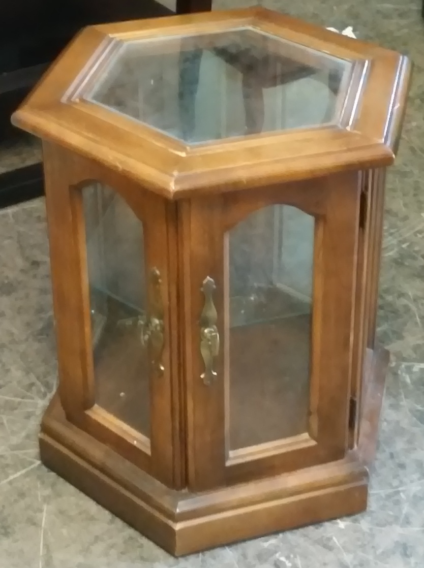 UHURU FURNITURE & COLLECTIBLES SOLD Mediterranean Style Curio End