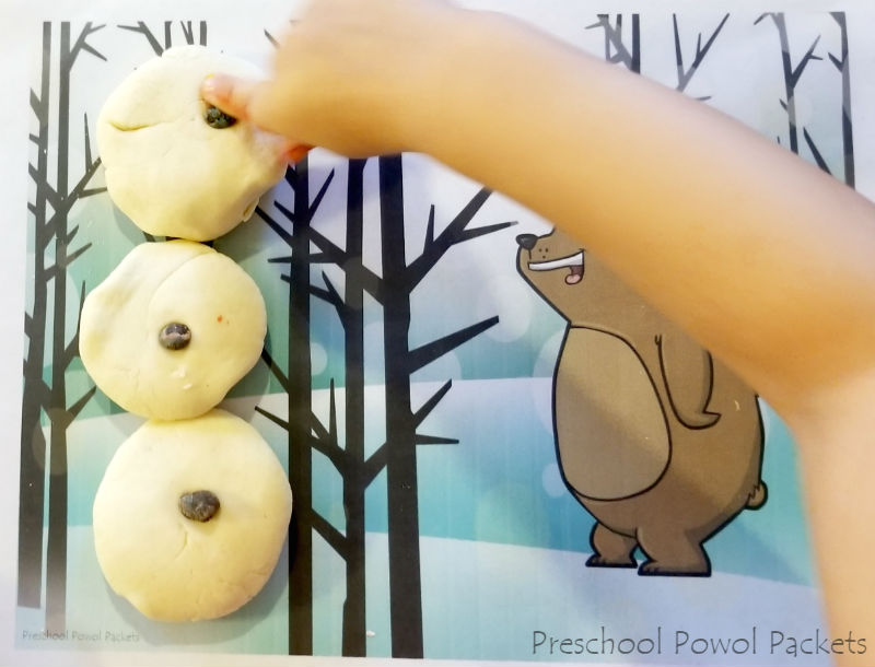 Preschool Bear Theme Playdough Templates Preschool Powol Packets