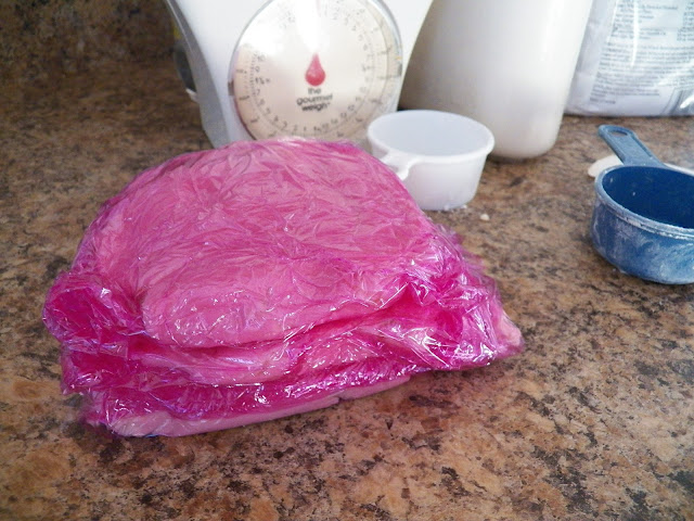 Jødekager, or Jewish Cakes  dough wrapped and resting