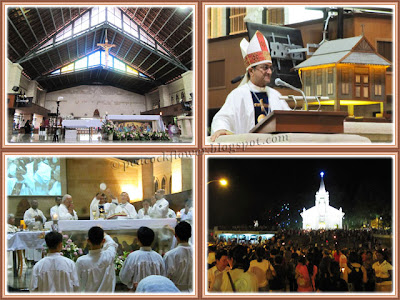 Eucharistic Mass and procession at St Anne's Church, Bukit Mertajam