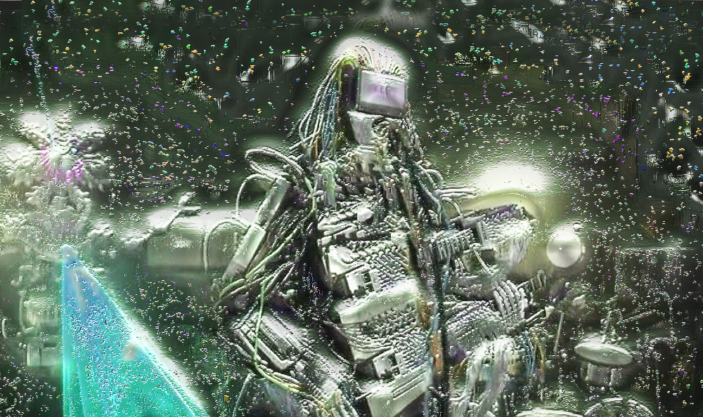 Arq. Myriam Mahiques´art Robot rock band. Banda de rock de robots