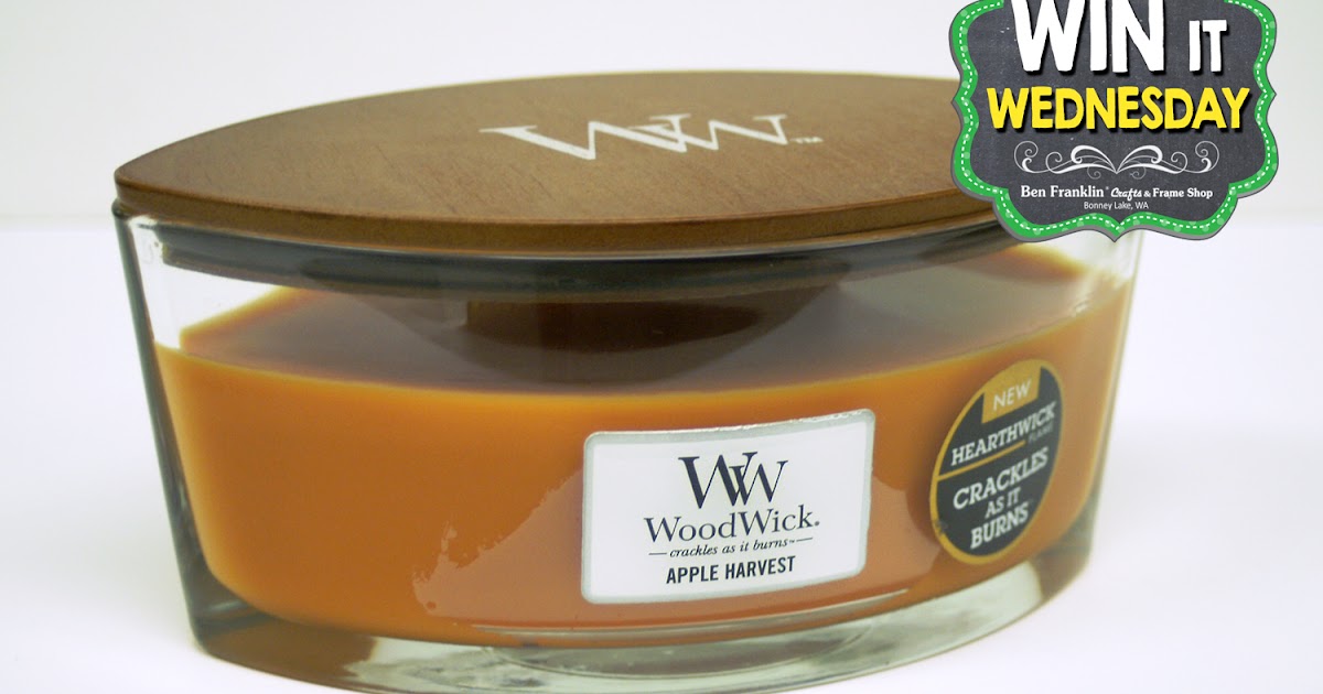 Ben Franklin Crafts and Frame Shop Enter to Win a WoodWick Candle