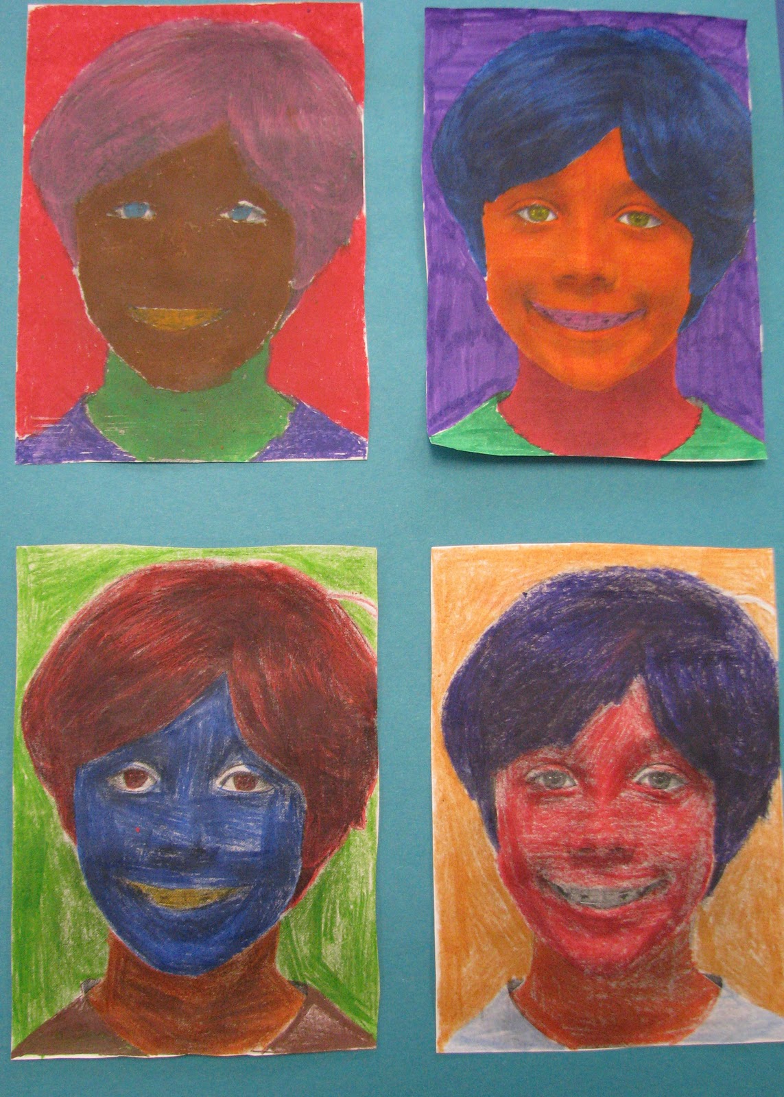 Tiny Tea Art: 3rd Grade - Andy Warhol - FACES