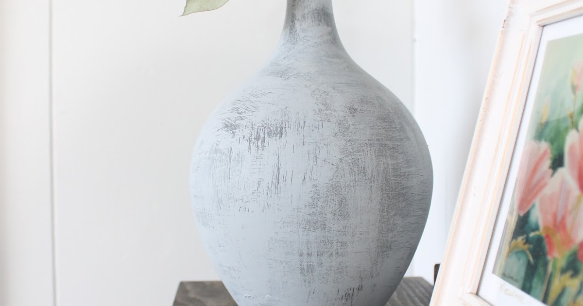 Wonderfully Made DIY Painted Concrete Vase