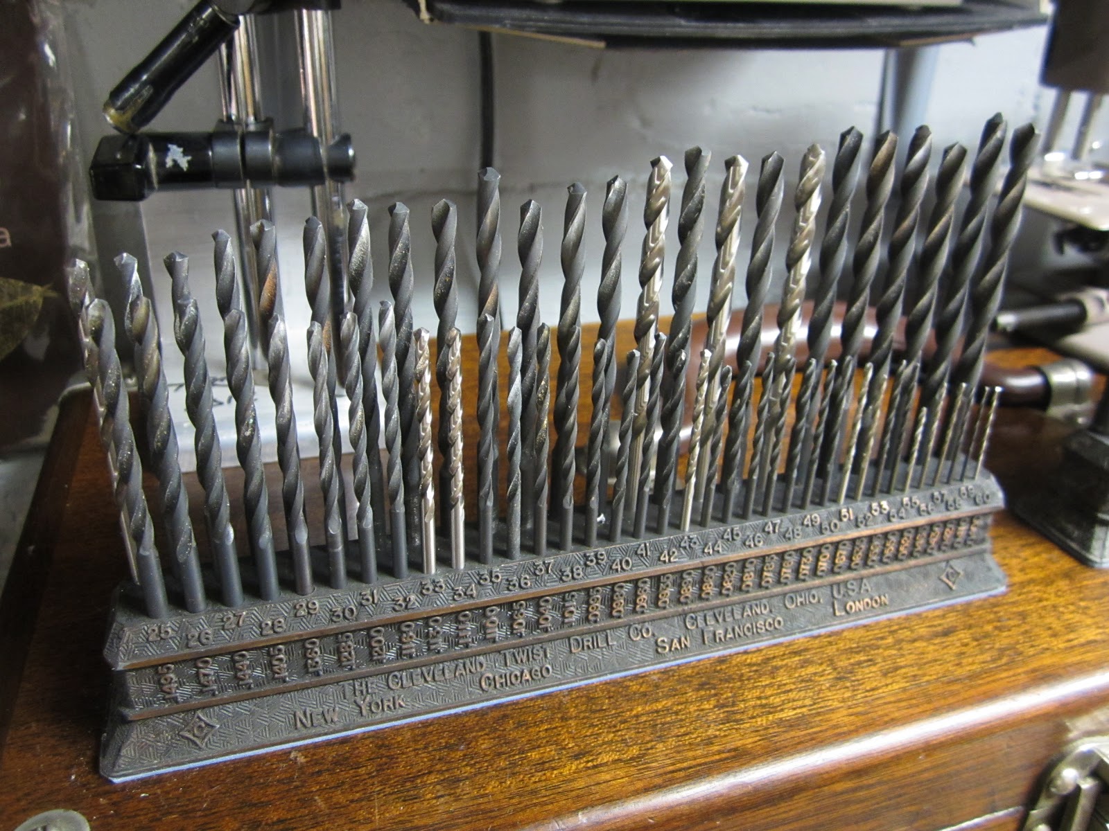 MI Shop Tools Inventions Vintage Drill Bit Holders