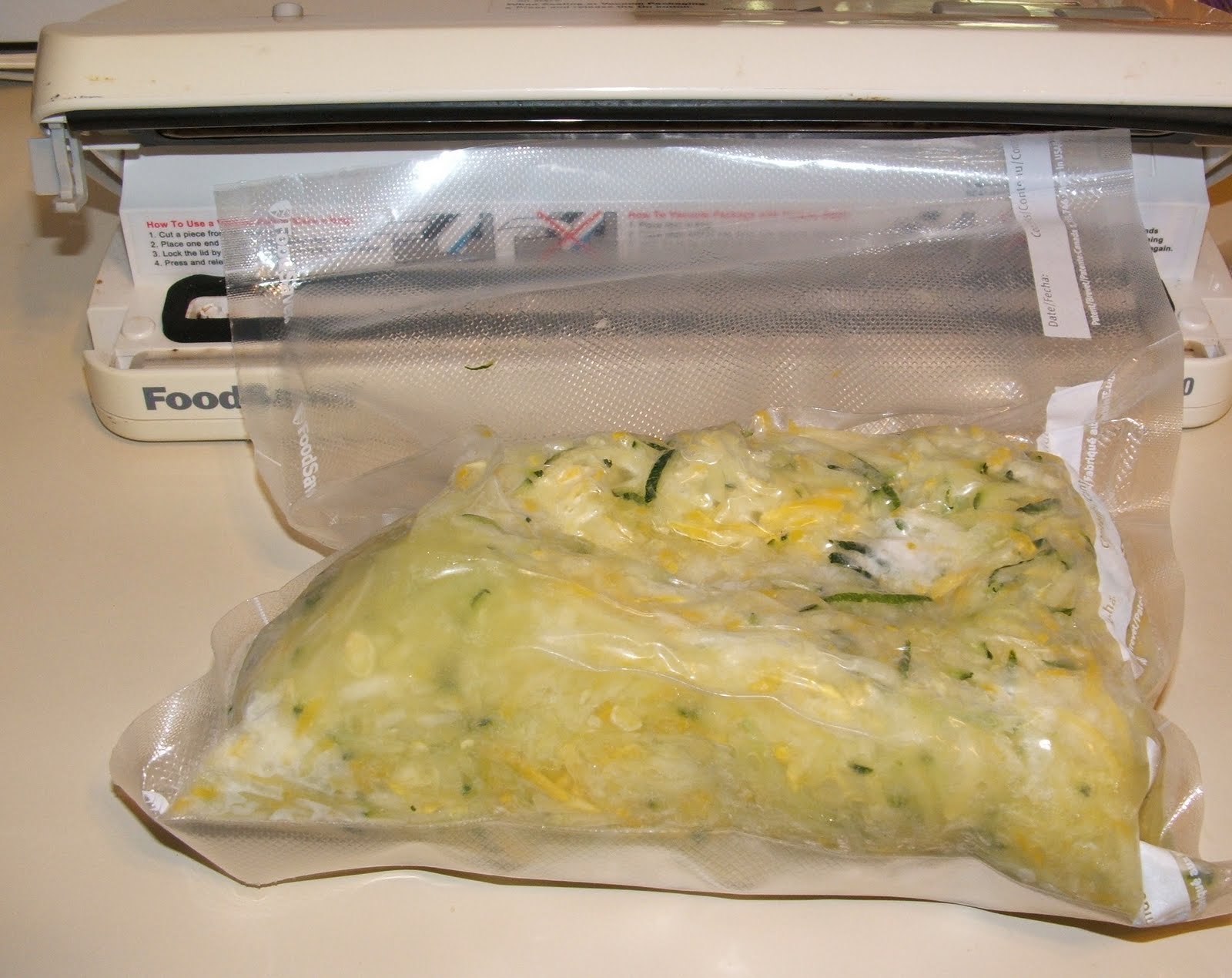 God's Growing Garden Freezing Shredded Zucchini
