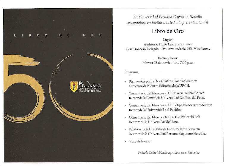 LIBRO DE ORO 50 ANIVERSARIO DE LA U.P.C.H.  1961- 2011