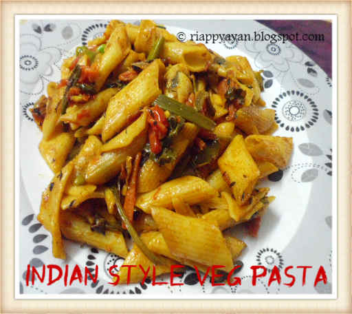 Indian style Veg Pasta - Recipe Junction