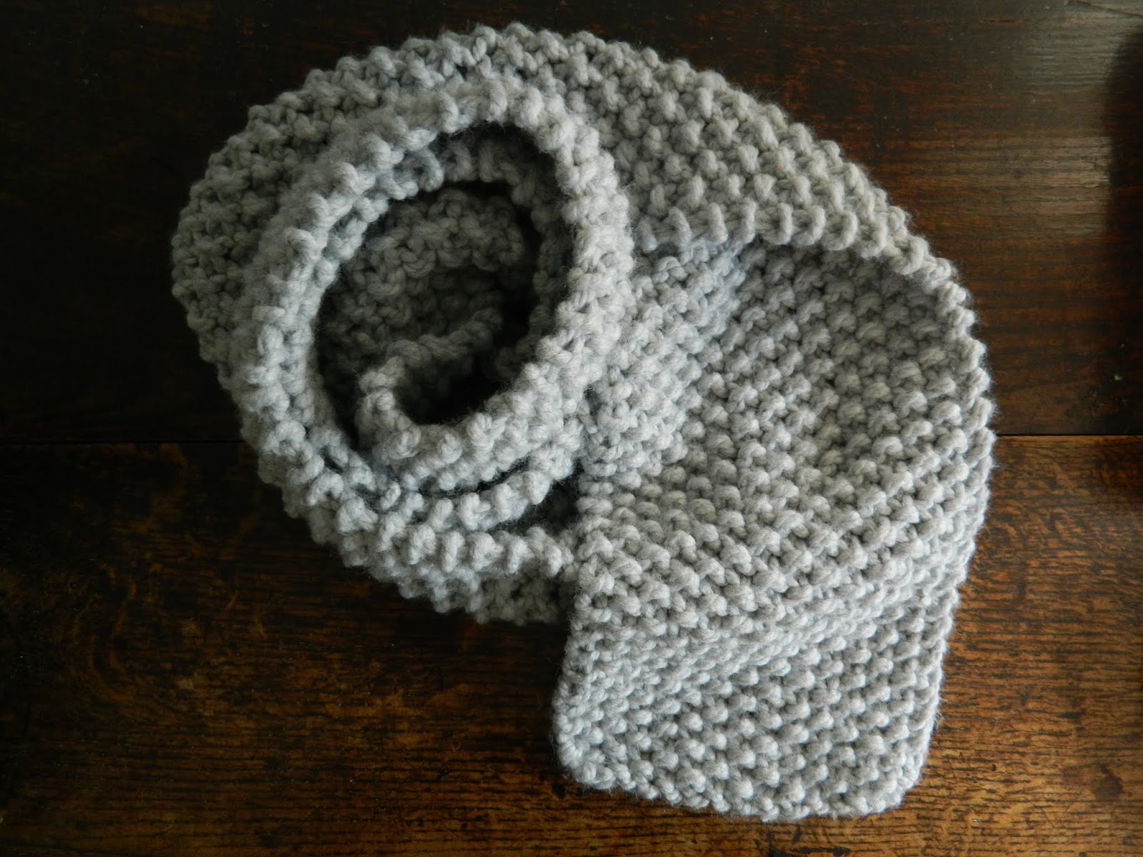 Super Chunky Moss Stitch Scarf Knitting Pattern Free