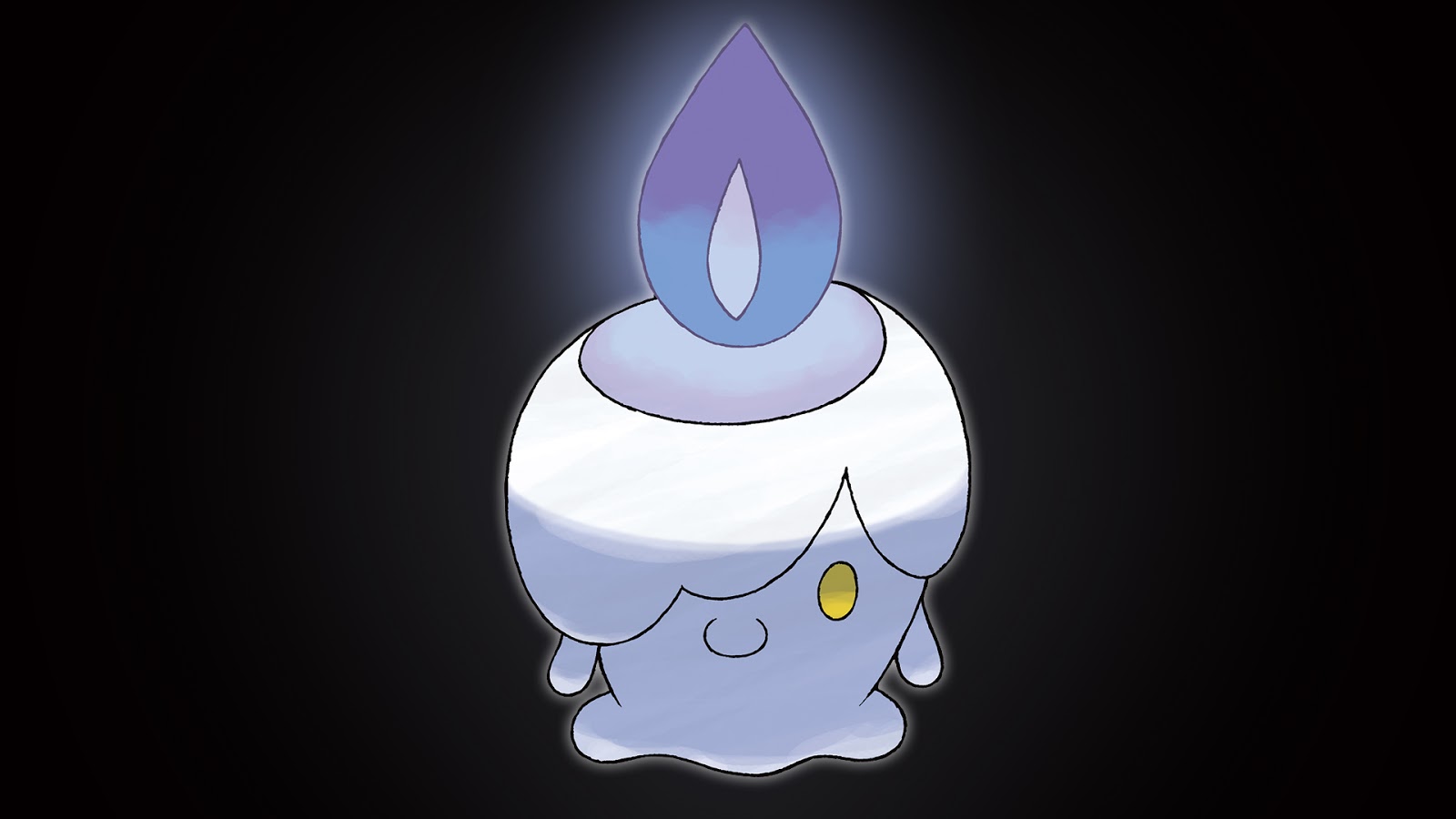 Um Pokémon fofo do tipo escuro que lembra uma lua · Creative Fabrica