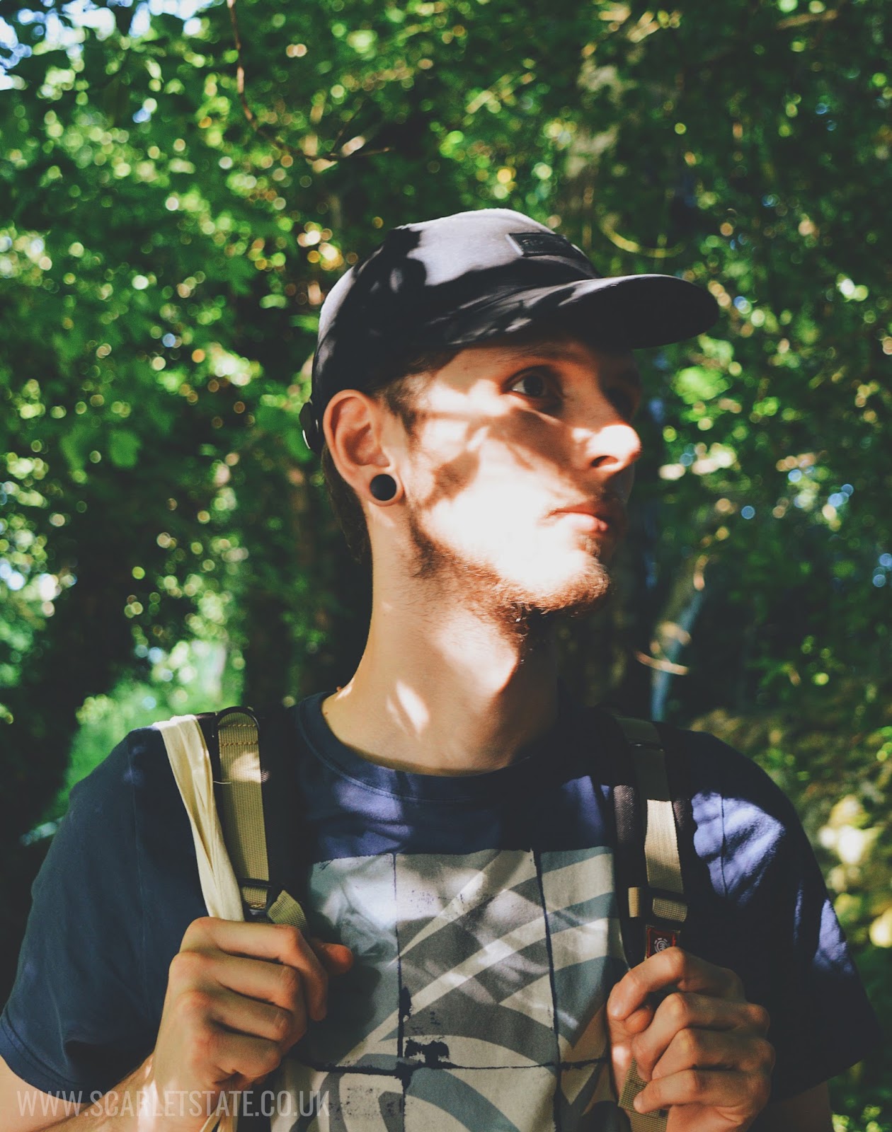 Man in hat in sunshine