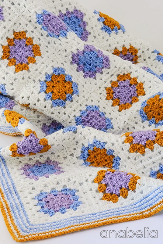 Crochet baby blanket by Anabelia