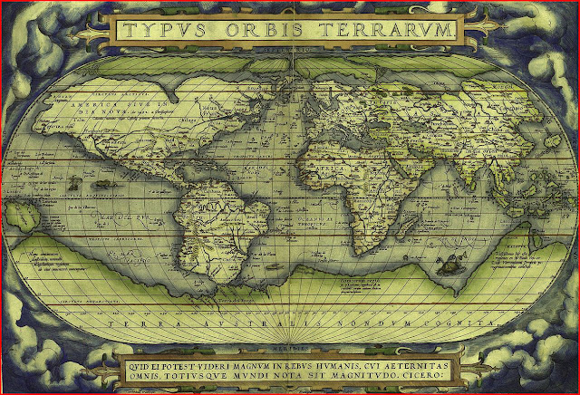 The world, Abraham Ortelius's image: The world, Abraham Ortelius's