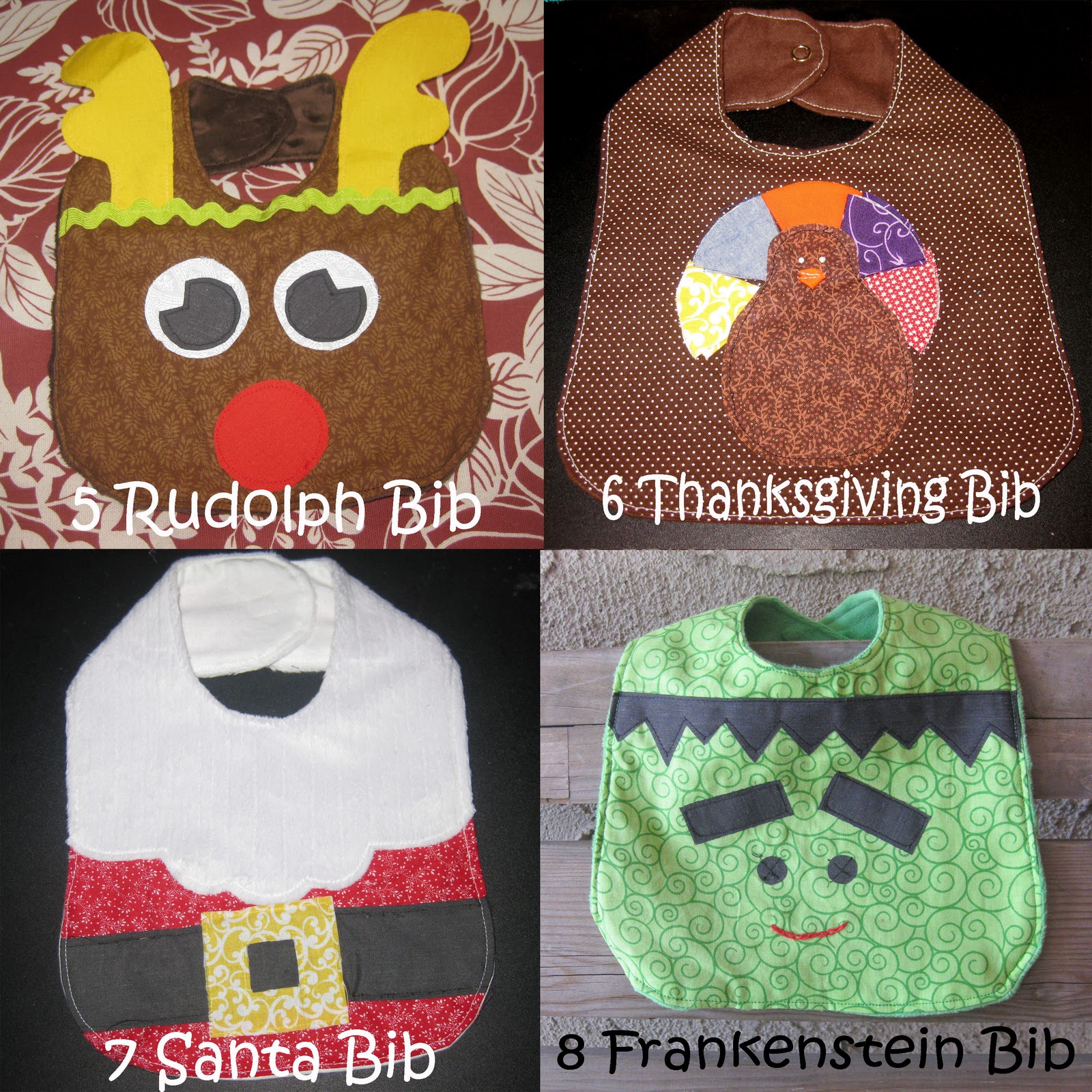Shared Jelly Holiday Baby Bibs