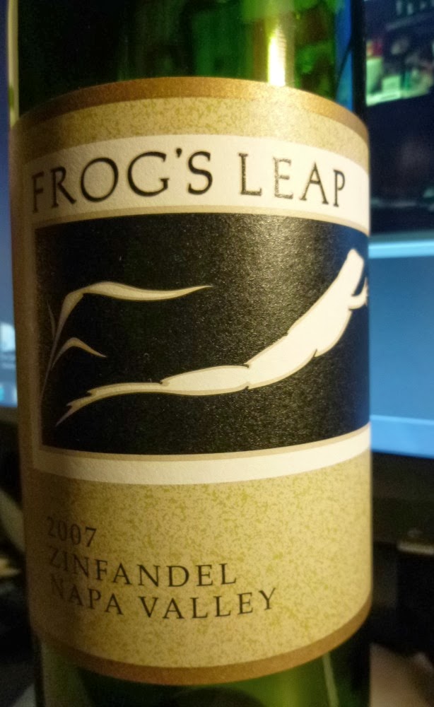 The Cave Wine Storage 2007 Frog's Leap Zinfandel.