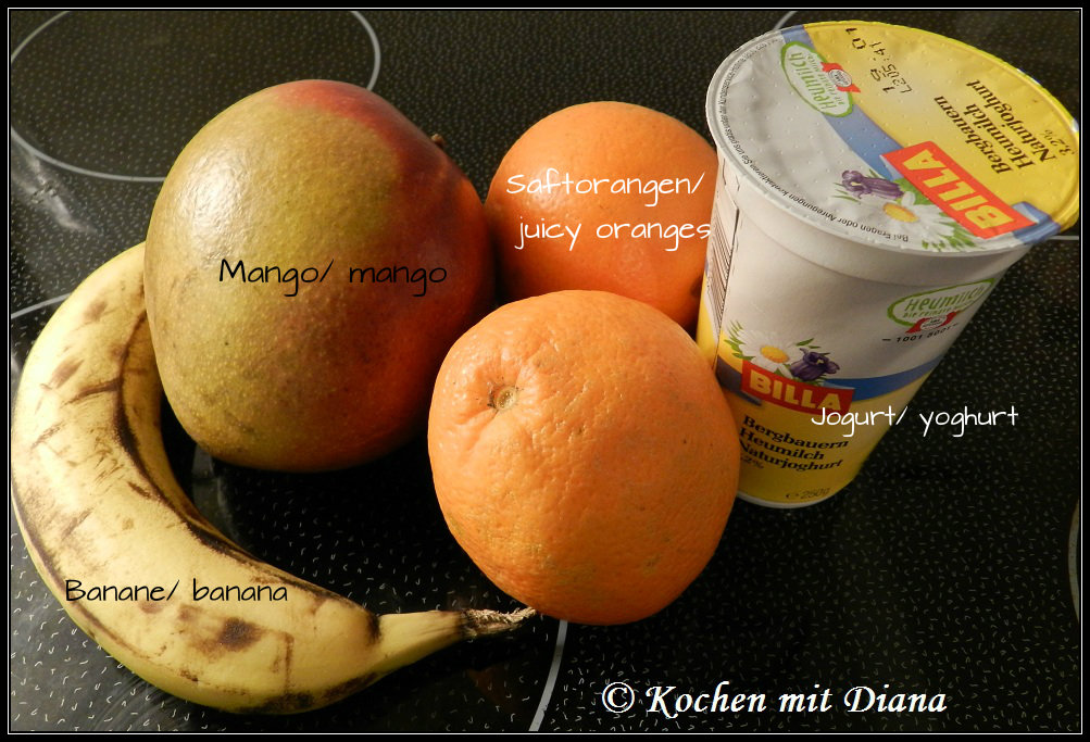 Mangobanana drink Cooking with Diana