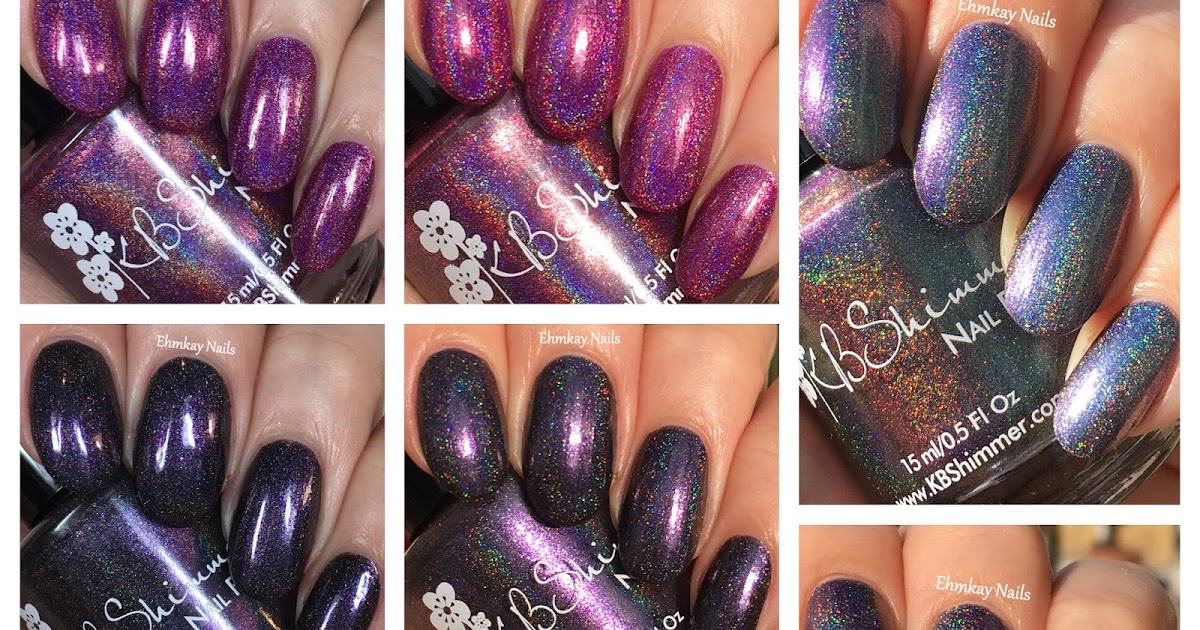 ehmkay nails KBShimmer Hella Holo Customs