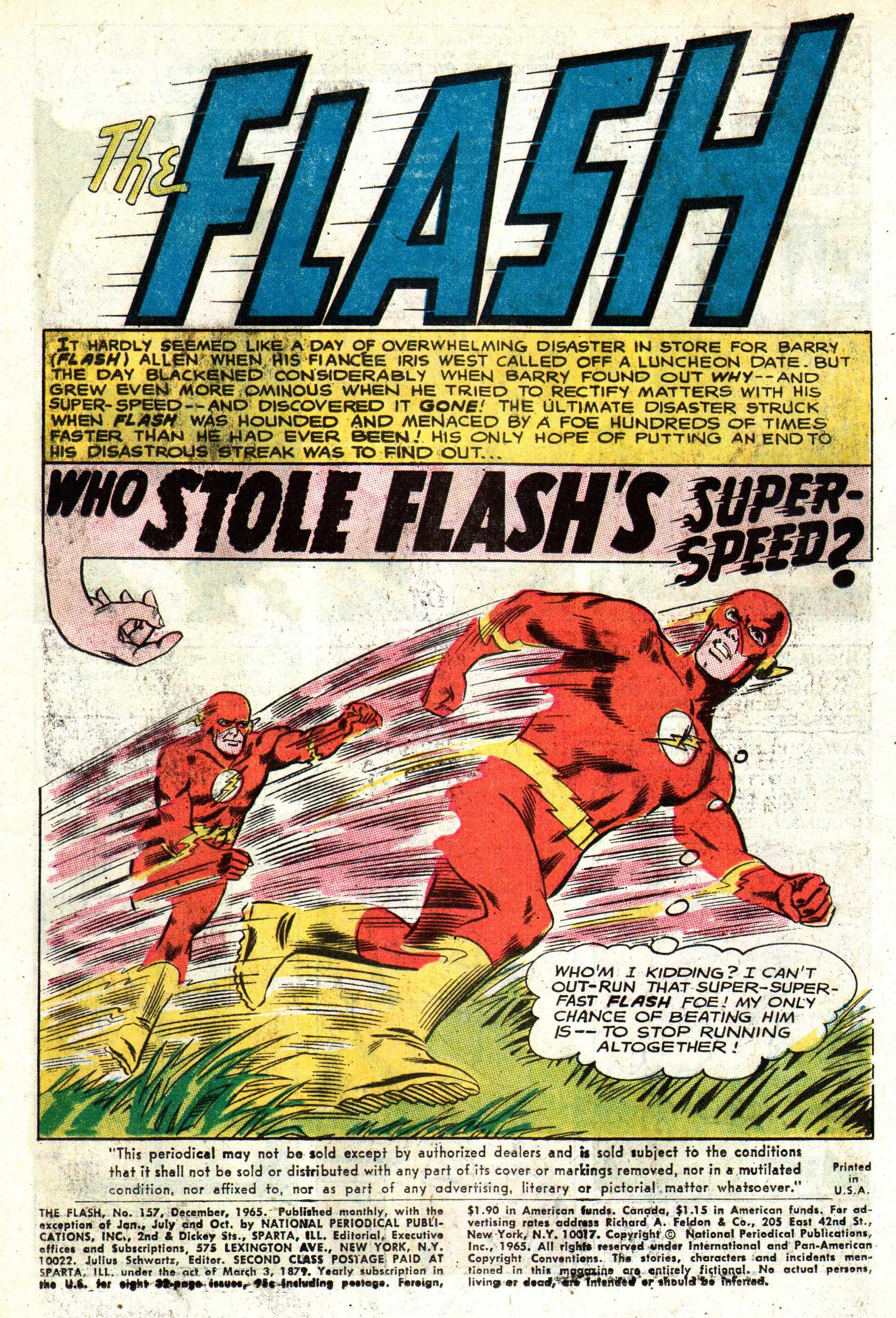 Read online The Flash (1959) comic -  Issue #157 - 3
