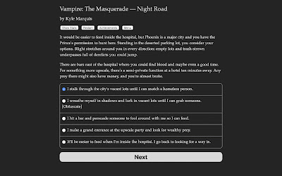 Vampire The Masquerade Night Road Game Screenshot 3