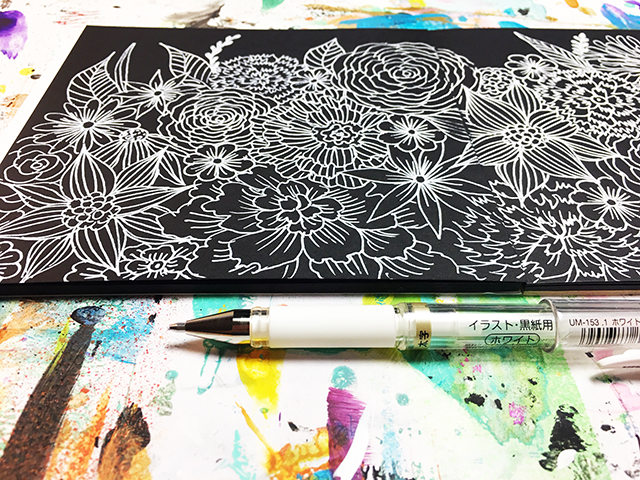 a peek inside my process: black and white doodles