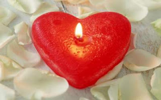 heart shape candle