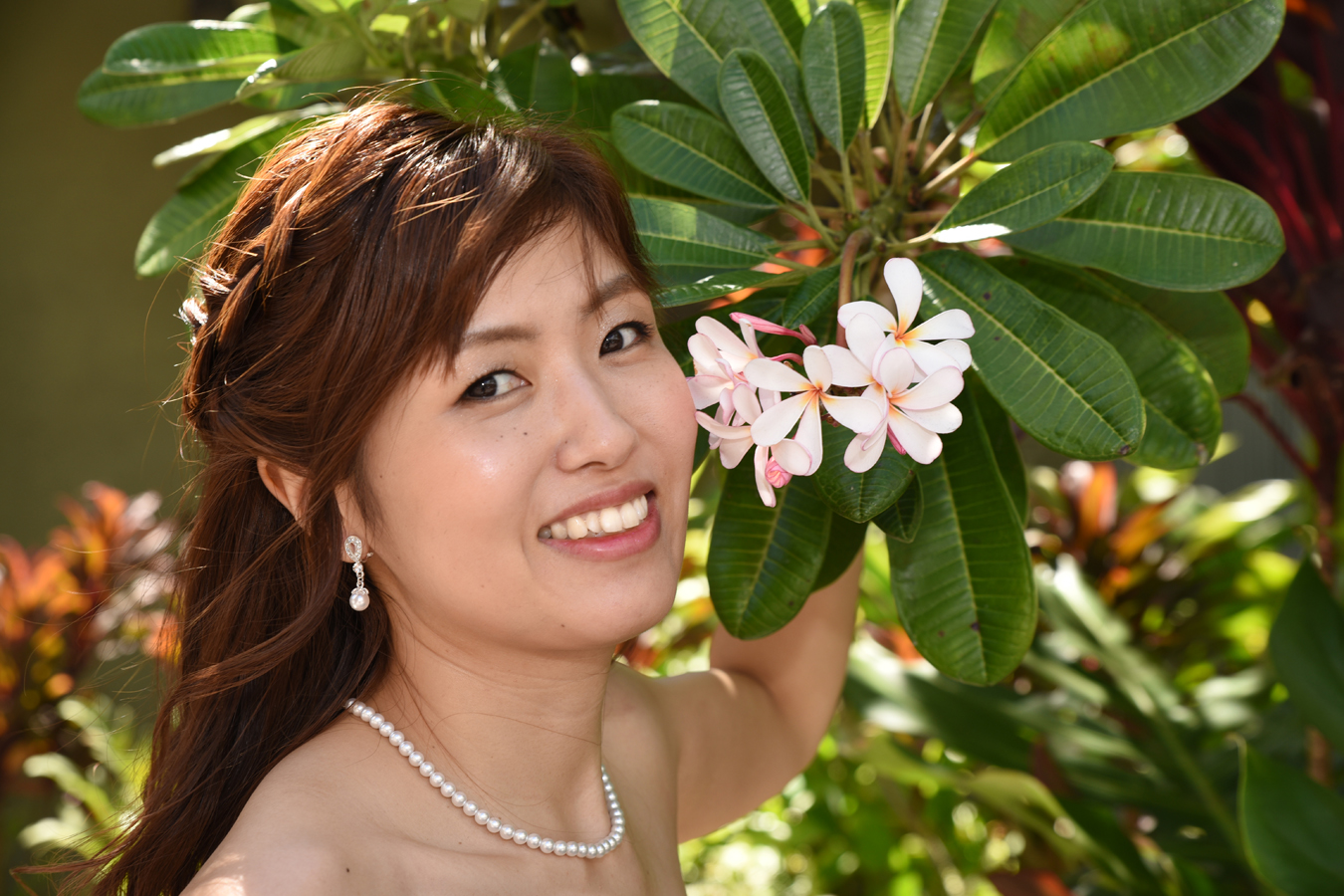 Hawaii Wedding Flowers Plumeria Bride
