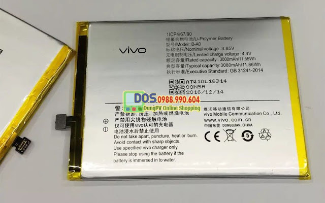 Thay pin điện thoại vivo v3 max chính hãng