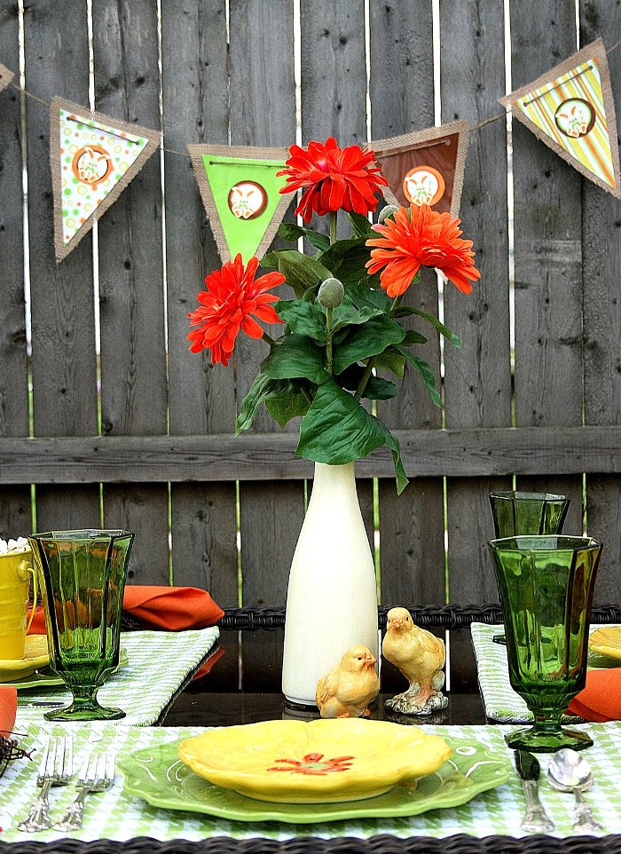 Easter Party Ideas: Peter Cottontail's Secret Garden Inspired Party Tablescape