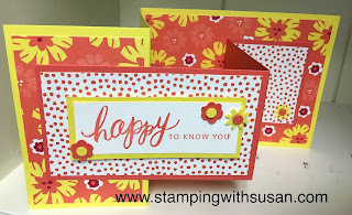 Stampin' Up!, Happiness Blooms, Bitty Blooms Punch Pack, Friendly Expressions, www.stampingwithsusan.com, Fun Fold