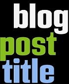 Personalizar título post Blogger