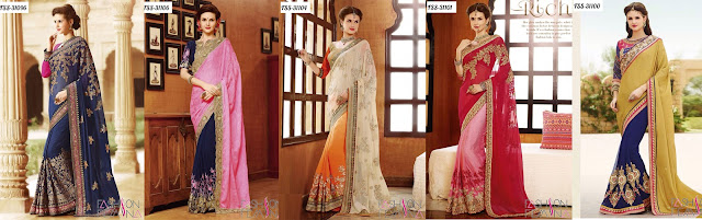 Online shopping latest indian Ethnic Designer Sarees Collection with discount price