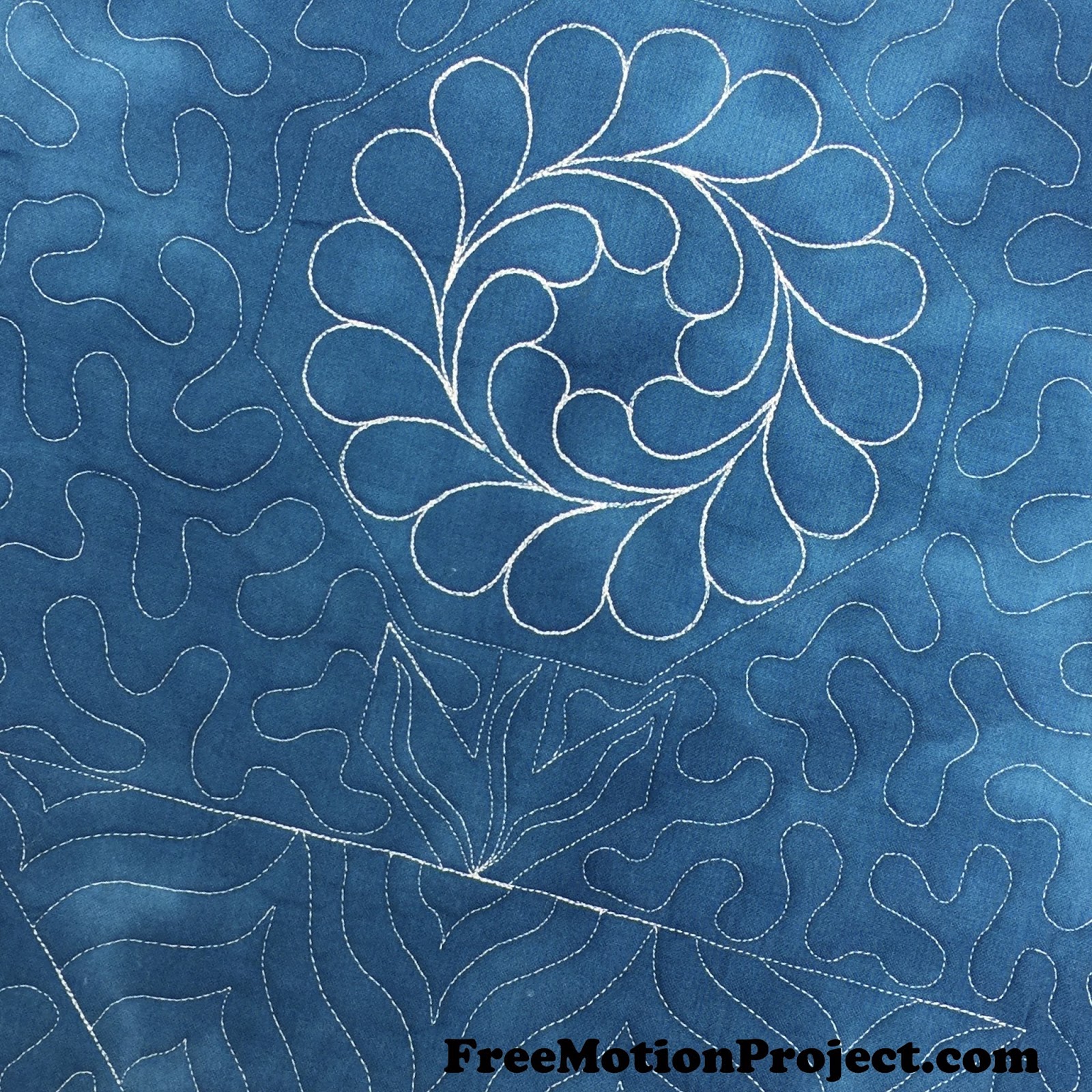 The Free Motion Quilting Project: How to Quilt a Blooming Nine Patch Block