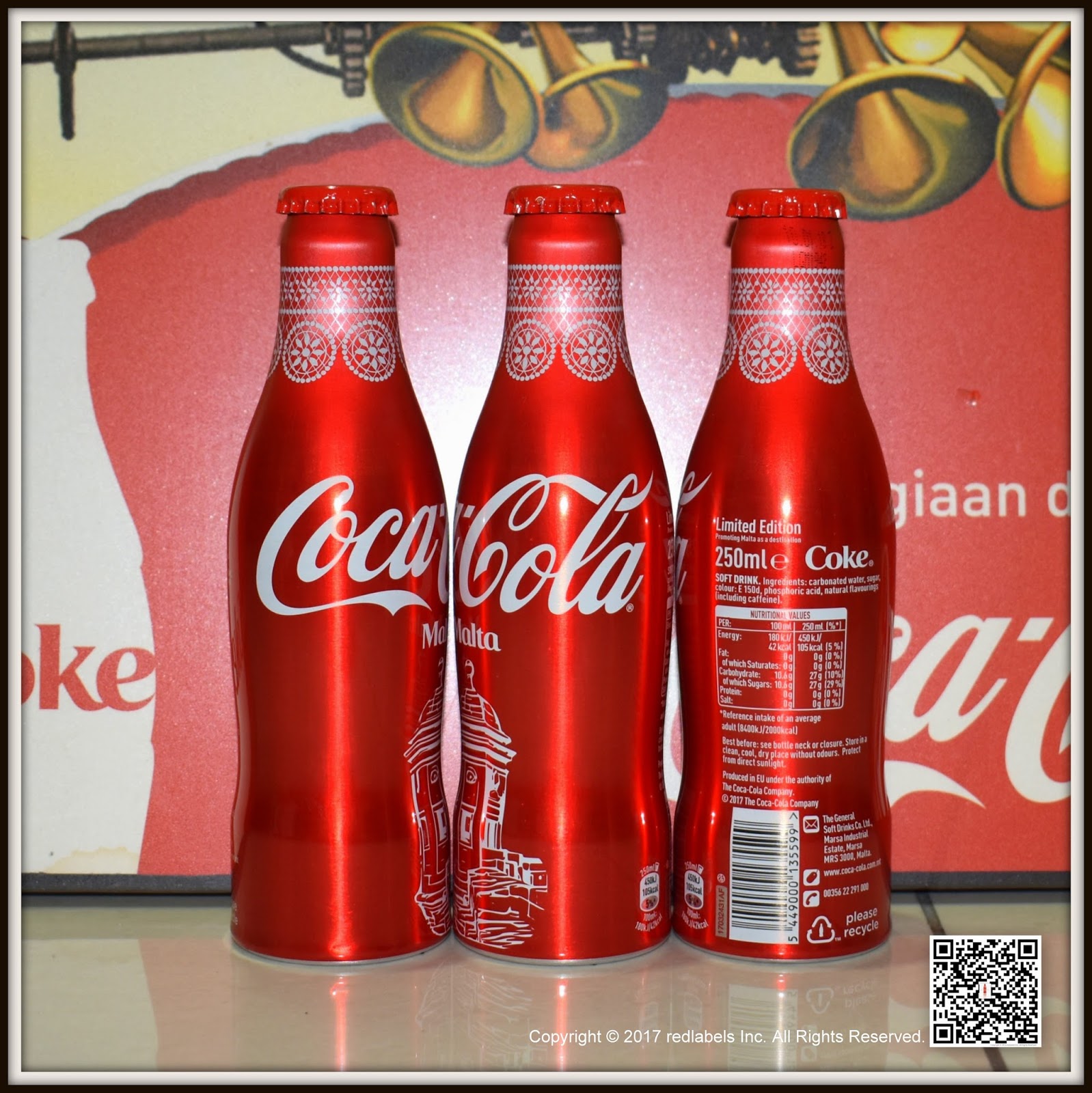Aluminum Bottle Collector Club CocaCola Senglea Aluminum Bottle Malta