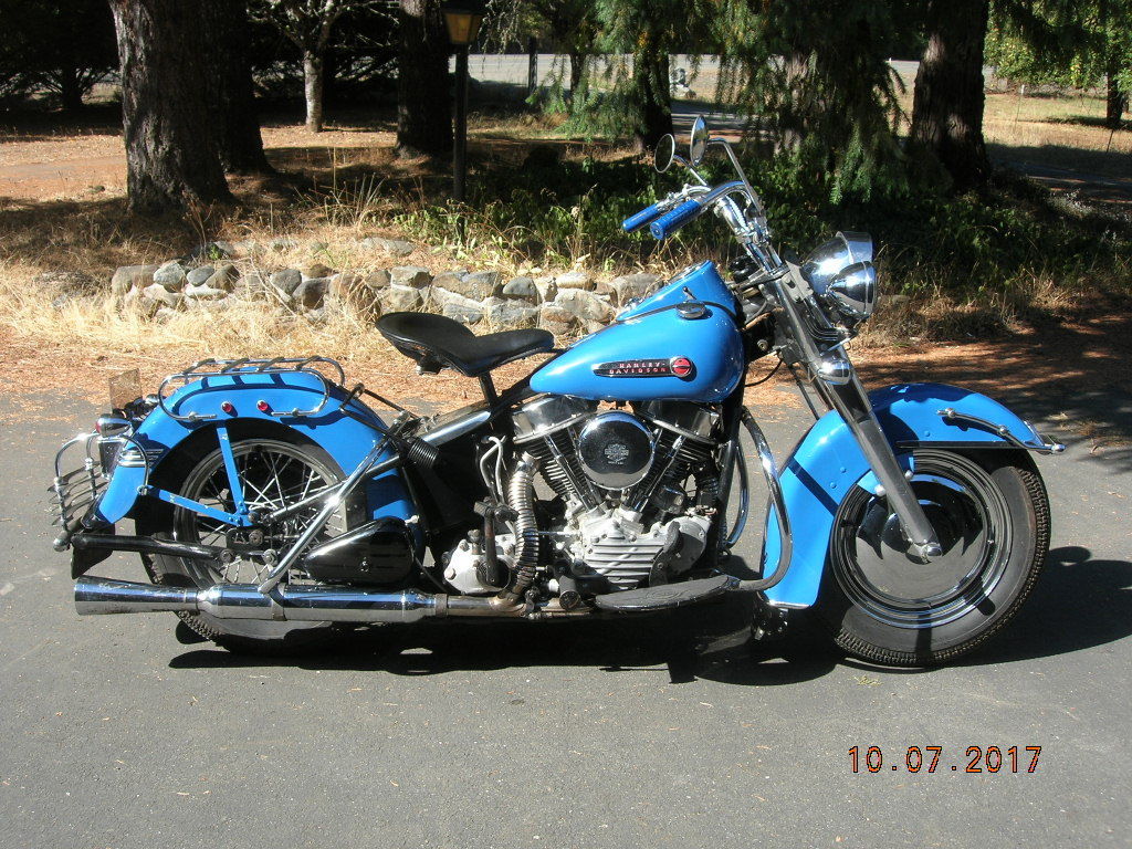 還暦すぎたおっちゃんが古いバイクと戯れ之図 1950 panhead for sale on Ebay