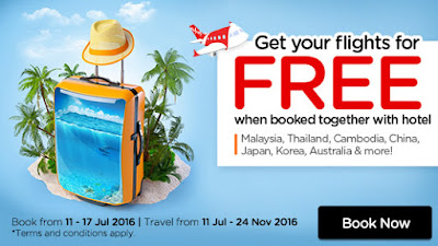 AirAsiaGo Get Free Flights for Hotel Booking