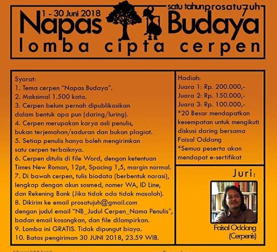 Lomba Cerpen Juni 2018 Berhadiah